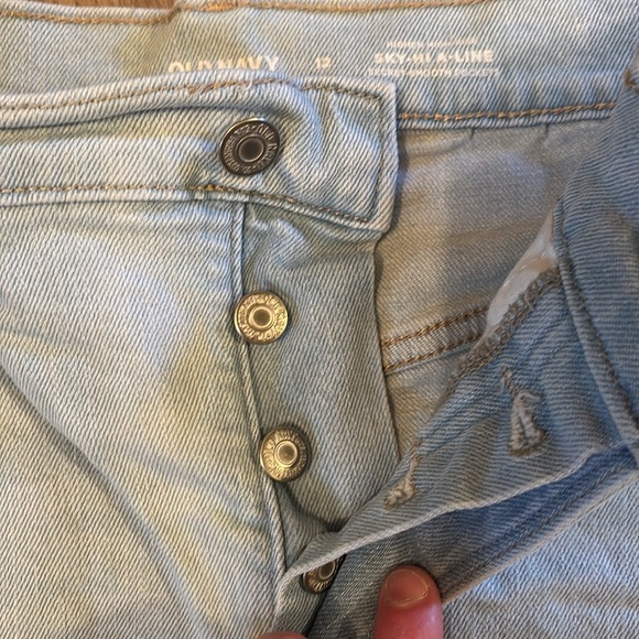 Old Navy Sky-Hi-A-Line Denim Shorts size 12 - Picture 3 of 5
